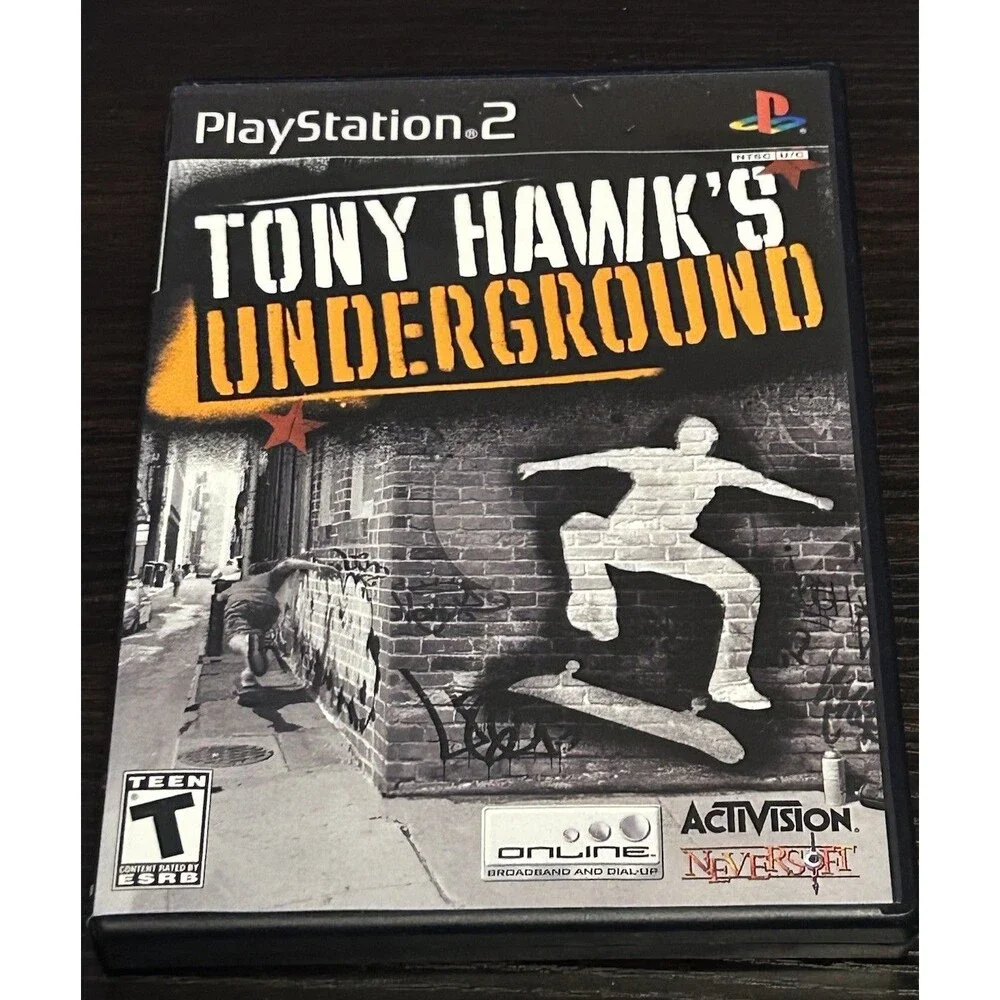 Tony Hawk’s Underground Game PS2 PlayStation 2 Case + Manual Only NO DISC 2003